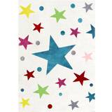Multicoloured Rugs Livone Happy Rugs Stars 63x90.6"
