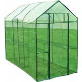 PVC Plastic Freestanding Greenhouses vidaXL XL 40618 Stainless steel PVC Plastic