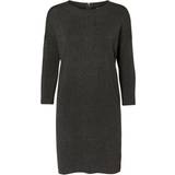 Vero Moda Knitted Dress - Grey/Dark Grey Melange