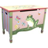 Multicoloured Chests Teamson Fantasy Fields Magic Garden Toy Chest with Safety Hinges