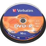 -R - DVD Optical Storage Verbatim DVD-R 4.7GB 16x Spindle 10-Pack