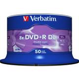 8x Optical Storage Verbatim DVD+R 8.5GB 8x Spindle 50-Pack