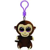 Bamse Soft Toys TY Beanie Boo Key Clip Monkey Coconut