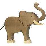 Goki Wooden Figures Goki Elephant Trunk Raised