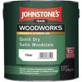Johnstone's Trade Brown Paint Johnstone's Trade Woodworks Quick Dry Woodstain Brown 0.75L