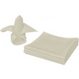 vidaXL 131438 10pcs Cloth Napkin White (50x50cm)