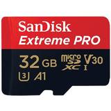 32 GB - microSDHC Memory Cards SanDisk Extreme Pro MicroSDHC Class 10 UHS-I U3 V30 A1 100/90MB/s 32GB +SD Adapter