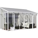 Rectangular Lean-to Greenhouses Palram San Remo 12.69m² Aluminum Acrylic