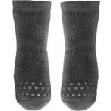 Cotton Socks Go Baby Go Non Slip Socks - Dark Grey Melange