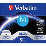 100 GB - Blu-ray Optical Storage Verbatim M-Disc 4x BD-R XL 100GB 5-pack Jewelcase