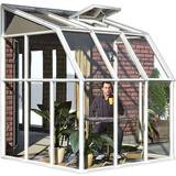 Square Lean-to Greenhouses Palram Rion Sun Room 4.0m² Aluminum Acrylic