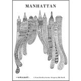 Olle Eksell Posters Olle Eksell Manhattan Canvas Poster 50x70cm