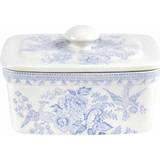 Microwave Safe Butter Dishes Burleigh Blue Asiatic Pheasants Butter Dish
