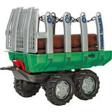 Rolly Toys Trailers & Wagons Rolly Toys Timber Trailer Green & 5 Logs