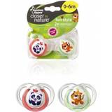 Pacifiers & Teething Toys Tommee Tippee Closer to Nature Fun Style Soothers 0-6m 2-pack