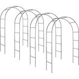 Steel Trellises tectake 4 rose arches appro 140x240cm