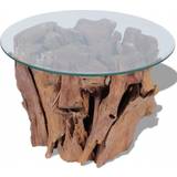 Round Coffee Tables vidaXL Driftwood Coffee Table 60cm
