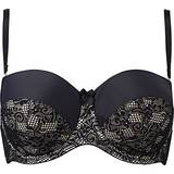 Charnos Superfit Lace Strapless Bra - Black/Nude