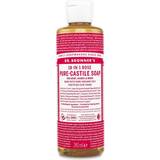 Nourishing Skin Cleansing Dr. Bronners Pure-Castile Liquid Soap Rose 240ml