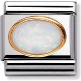 Nomination Composable Classic Link October Birthstone Charm - Silver/Gold/Opal