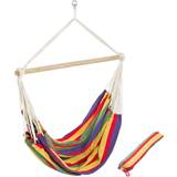 Wood Outdoor Hanging Chairs Garden & Outdoor Furniture tectake Suspended Hammock XXL colourful incl. storage bag