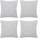 vidaXL 130902 4-Pack Cushion Cover White (50x50cm)