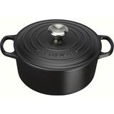 Other Pots Le Creuset Satin Black Signature Cast Iron Round with lid 4.5 L 24 cm