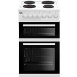 50cm - Electric Ovens Cast Iron Cookers Beko EDP503W White