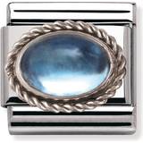 Topaz Charms & Pendants Nomination Composable Classic Link in Silver Charm - Silver/Blue