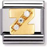 Nomination Composable Classic Link Letter Z Charm - Silver/Gold/Transparent