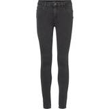 Vero Moda Slim Fit Medium Waist Jeans - Grey/Dark Grey Denim