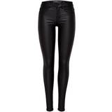 Only Women Jeans Only Royal Rock Coated Skinny Fit Jeans - Black/Black