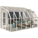 Aluminum Lean-to Greenhouses Palram Rion Sun Room 9.9m² Aluminum Acrylic