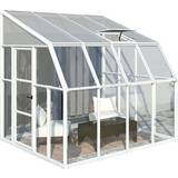 Square Lean-to Greenhouses Palram Rion Sun Room 6.7m² Aluminum Acrylic