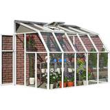 Rectangular Lean-to Greenhouses Palram Rion Sun Room 6.5m² Aluminum Acrylic