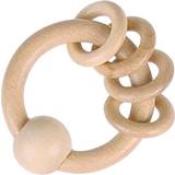 Goki Rattles Goki Touch Ring with 4 Rings Natural Wood 730800