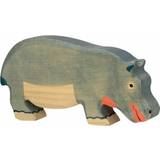 Wooden Figures Goki Hippopotamus Feeding 80161