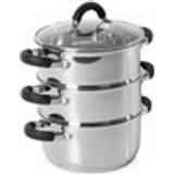 Cast Iron Hob Stockpots Tower Essentials with lid 18 cm