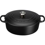 Le Creuset Other Pots Le Creuset Satin Black Signature Cast Iron Oval with lid 4.1 L 27 cm