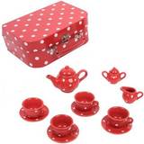 Bigjigs Red Polka Dot Porcelain Tea Set