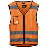 ID Card Pocket Work Jackets Snickers Workwear Reflective Vest 9153 Hi-Vis