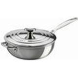 Stainless Steel Saute Pans Le Creuset Signature Stainless Steel Non Stick with lid 3.3 L 24 cm