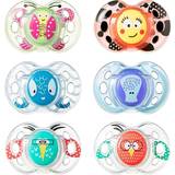 Tommee Tippee Pacifiers & Teething Toys Tommee Tippee Closer to Nature Fun Style Soothers 6-18m 2-pack