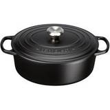 Other Pots Le Creuset Satin Black Signature Cast Iron Oval with lid 4.7 L 29 cm