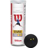 Wilson Squash Balls Wilson Staff Squash Double Yellow Dot 3-pack
