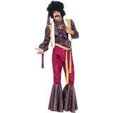 Gold Fancy Dresses Fancy Dress Smiffys 70's Psychedelic Rocker Costume with Flared Trouser