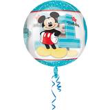 Amscan Foil Ballon Mickey Mouse 1st Birthday Boy Clear Orbz 5-pack