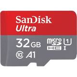 Microsdhc SanDisk Ultra MicroSDHC Class 10 UHS-l U1 A1 98MB/s 32GB +SD Adapter