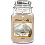 Glass Scented Candles Yankee Candle Warm Cashmere Large Scented Candle 623g