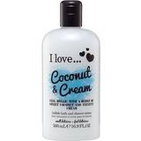 I love... Toiletries I love... Coconut & Cream Bubble Bath & Shower Crème 500ml